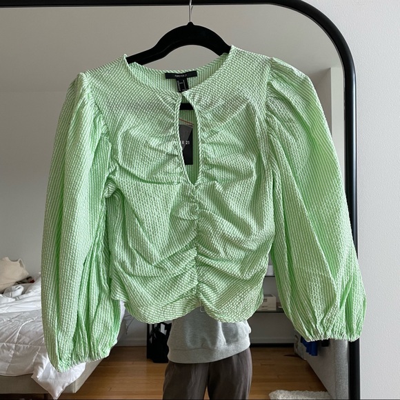 Forever 21 Balloon Long sleeve top - Picture 1 of 5